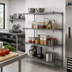Thumbnail image #2 for Metro Super Erecta Super Adjustable Add-On Wire Shelving Unit, 42W x 24D x 63H, Chrome Plated, 4 Shelves
