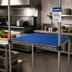 Thumbnail image #2 for QuadPlus 24 Inch x 24 Inch Solid Blue Polymer Shelf Mat with Quad-Adjust Wire Frame