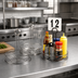 Thumbnail image #2 for Birdnest 6-Inch Round Wire Condiment Rack with Center Handle and Table Number Slot, Chrome Finish
