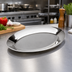 Thumbnail image #2 for 11-Inch Oval Mirror Aluminum Sizzle Platter