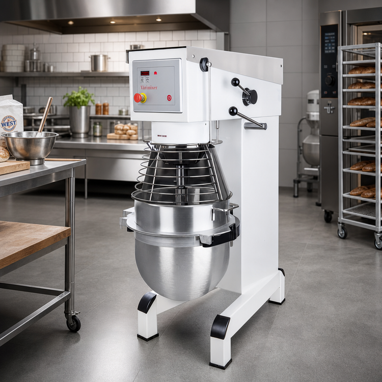 Product image #2 for Varimixer V-Series 60 Qt. Planetary Floor Mixer with Variable Speed, Digital Timer, and #12 Hub