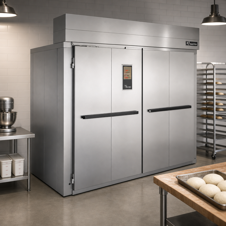 Product image #2 for Baxter PW3S Triple Wide Roll-In Proof Box, 80.5-Inch Deep, 2-Door, Stainless Steel, With Floor