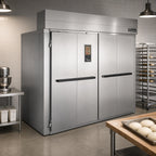 Thumbnail image #2 for Baxter Manufacturing PW3S-80.5"D-FL Triple-Wide Roll-In Proof Box, 2-Door, Digital Controls, Stainless Steel, With Floor
