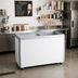 Thumbnail image #1 for Omcan USA 50-Inch Ice Cream Display Chest Freezer with Glass Sliding Top, Lock and Baskets, 13.1 Cu. Ft.