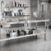Thumbnail image #2 for 78-Inch Stainless Steel Dishtable Undershelf