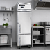 Thumbnail image #2 for Continental Refrigerator Slim Line 1FSENSSHD One-Section Half-Door Reach-In Freezer