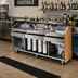 Thumbnail image #2 for Executive Series 95-Inch Portable Pre-Mix/Post-Mix Bar with Dual Ice Bins and Solid Surface Top