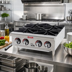 Thumbnail image #2 for Star (Middleby) Star-Max 604HF 24-Inch 4-Burner Countertop Gas Hot Plate, Manual Controls, Natural Gas Ready