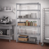 Thumbnail image #2 for Eagle Group 5-Tier Add-On Chrome Wire Shelving Unit, 42W x 24D x 86H