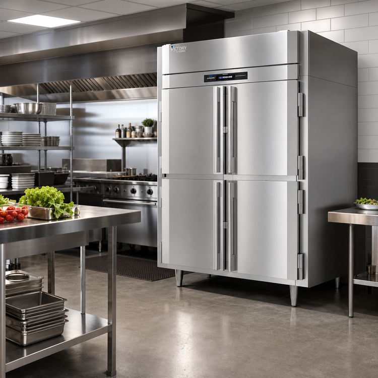 Product image #3 for Victory UltraSpec HRS-2D-S1-EW-PT-HD-HC Extra Wide Pass-Thru Dual Temp Warmer/Refrigerator