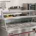 Thumbnail image #2 for Eagle Group 48-Inch x 8-Inch Removable Stainless Steel Dish Shelf for HT3 Hot Food Table