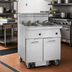 Thumbnail image #2 for Imperial Electric Floor Model Fryer with (2) 50-Lb Tanks and Built-In Space Saver Filter System