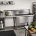 Thumbnail image #2 for John Boos Pro-Bowl 2-Compartment Sink with Left Drainboard, 76-3/16 Inch Wide