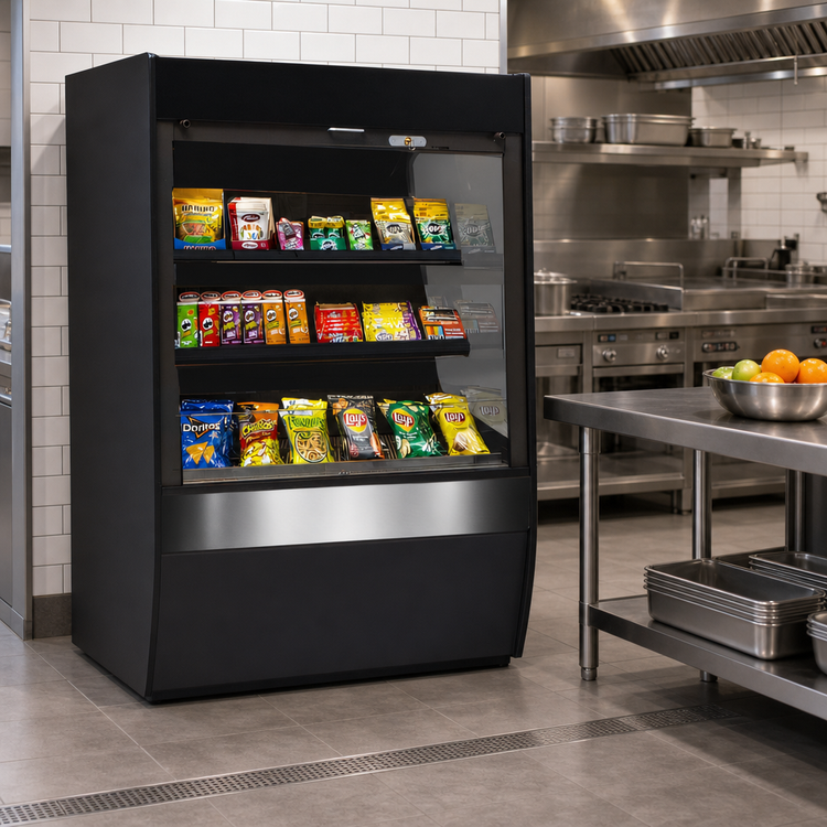 Product image #2 for Federal Industries Vision Series Non-Refrigerated Self-Serve High Profile Merchandiser, 36 x 33 x 60 Inches
