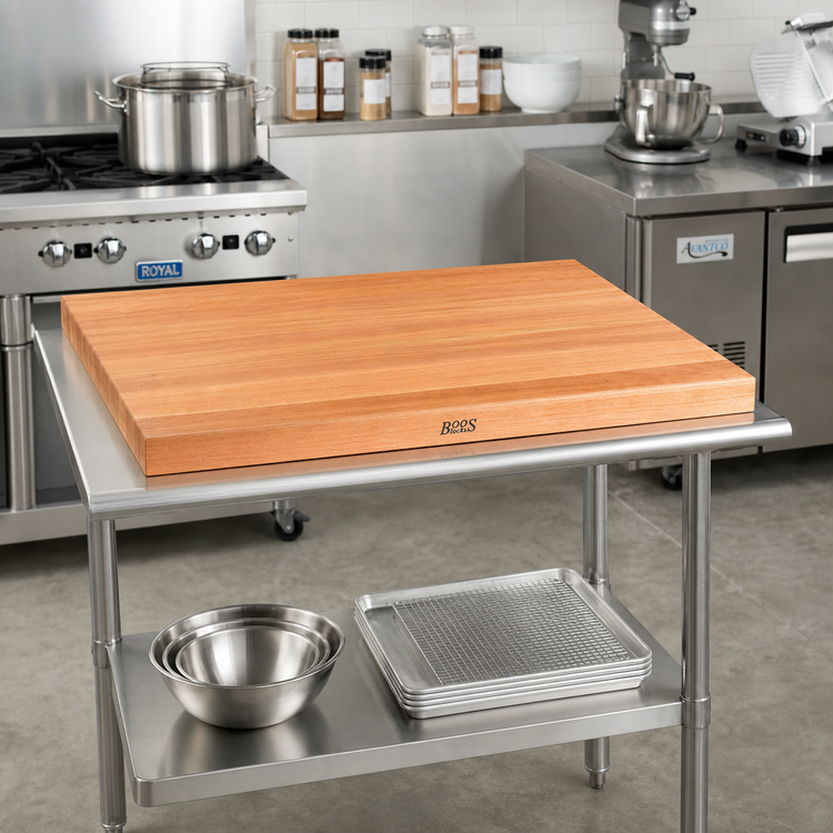 Product image #2 for Boos Block American Cherry Edge Grain Kitchen Countertop, 36 x 36 x 1-1/2 Inch, Varnique Finish