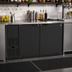 Thumbnail image #2 for Hoshizaki BB59 Two-Section Reach-In Back Bar Cooler, 59-1/2 Inch, Solid Swing Doors, Self-Contained Side-Mount