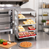 Thumbnail image #2 for Hatco Glo-Ray Countertop Pass-Thru Quad Slant Shelf Pizza Warmer, 36 x 18 Inch, 2.88 kW