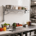 Thumbnail image #2 for Quantum Single Shelf Cantilever Wall-Mount Wire Shelving Unit with 60 x 12 Inch Shelf, Chrome Plated