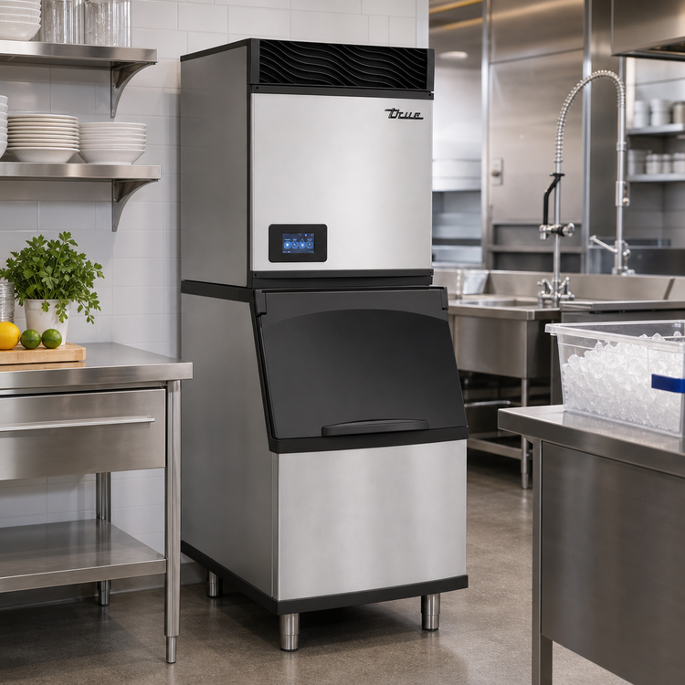 Product image #2 for True Ice Series Self-Contained Air-Cooled Full-Size Cube Ice Maker, 640 lb/Day, 115V