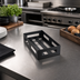 Thumbnail image #3 for American Metalcraft Black Stainless Steel Rectangular Serving Crate, 9-1/4 Inch Long