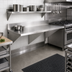 Thumbnail image #2 for Eagle Group 72-Inch Wall-Mounted Stainless Steel Work Table with 4-1/2-Inch Backsplash