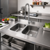 Thumbnail image #2 for Advance Tabco Smart Series™ 2-Compartment Undermount Sink Bowl, 14 x 16 x 12 Inch, 18 Gauge 304 Stainless Steel