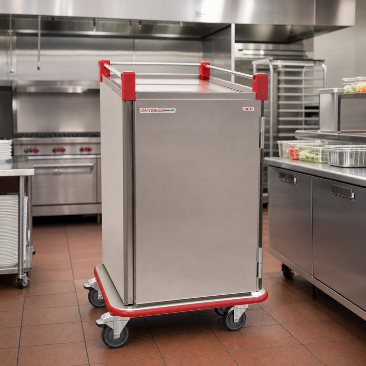 Product image #2 for Carter-Hoffmann Performance Series Patient Tray Cart, 6-Tray, Single Door, Stainless Steel