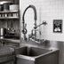 Thumbnail image #2 for T&S Brass MPY-8WLN-06 Mini Wall-Mount Pre-Rinse Faucet, 8-Inch Centers, 6-Inch Swing Nozzle, 0.65 GPM Spray Valve