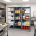 Thumbnail image #2 for MetroMax i qwikTRAK Double Deep High-Density Storage System Stationary End Unit Kit, 74-Inch Polymer Posts