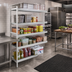 Thumbnail image #2 for Fermostock 4-Tier Polymer Shelving Expansion Kit, 31W x 18D x 83H, Add-On Unit