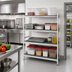 Thumbnail image #2 for Fermostock Modular 4-Tier Polymer Shelving Expansion Kit, 83