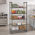 Thumbnail image #2 for Cambro Camshelving Basics Plus 5-Tier Stationary Vented Polymer Shelving Starter Unit, 24 x 30 x 84 Inches, Brushed Graphite