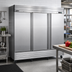 Thumbnail image #2 for Maxx Cold V-Series Three-Section Solid Door Reach-In Refrigerator, 65 Cu. Ft., Bottom-Mount