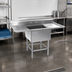 Thumbnail image #2 for Spec-Master FN Series 1-Compartment Floor Model Sink with Right-Hand Drainboard