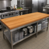 Thumbnail image #2 for John Boos Appalachian Red Oak Edge Grain Kitchen Countertop with Varnique Finish, 96 x 25 x 1-1/2 Inch