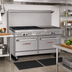 Thumbnail image #2 for Southbend Ultimate 60-Inch Commercial Gas Restaurant Range with 4 Burners, 36-Inch Griddle, Standard Oven, and Convection Oven