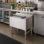 Thumbnail image #2 for John Boos UBIB-2130-CP10-X 30-Inch Stainless Steel Underbar Ice Bin/Cocktail Unit with 10-Circuit Cold Plate
