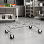 Thumbnail image #2 for Metro Super Erecta MHP33S Mobile Stainless Steel Wire Dunnage Rack, 36 x 18 Inch, 800 lb Capacity, Casters
