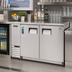 Thumbnail image #2 for Everest Refrigeration EBB48-SS 49-Inch Two-Section Back Bar Refrigerator, 14 Cu. Ft., Solid Doors, Stainless Steel