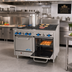 Thumbnail image #2 for Comstock-Castle 48-Inch Gas Range with 4 Open Burners, 24-Inch Char-Broiler, and 2 Space-Saver Ovens