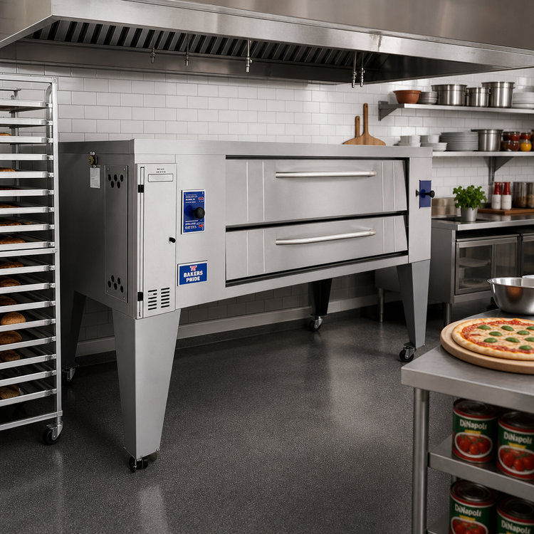 Product image #2 for Bakers Pride Super Deck Series Gas Pizza Deck Oven, Single Deck, 66 x 44-Inch FibraMent Hearth