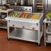 Thumbnail image #2 for Aerohot Portable Electric 3-Well Steamtable Hot Food Unit, Open Shelf Base, 44-3/8-Inch Wide