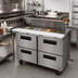 Thumbnail image #2 for Hoshizaki Steelheart SR48B-18MD4 48-Inch Two-Section Mega Top Reach-In Prep Refrigerator with 4 Drawers