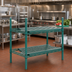 Thumbnail image #2 for Eagle Group QuadPlus 54 x 18 Inch Louvered Green Polymer Shelf Mat with Quad-Adjust Frame