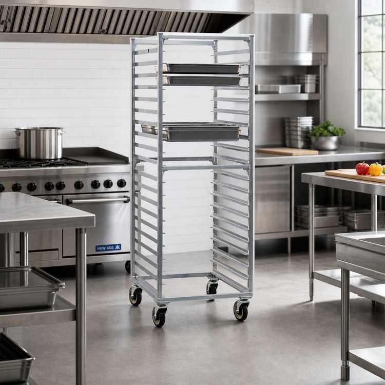 Product image #2 for New Age Full-Height Side-Loading Steam Table Pan Rack for 36 12 x 20 Pans
