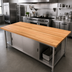Thumbnail image #2 for 84-Inch x 32-Inch Appalachian Red Oak Blended Edge Grain Island Countertop
