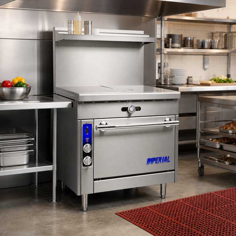Product image #2 for Imperial Spec Series 36-Inch Heavy Duty Commercial Gas French Top Range with Standard Oven