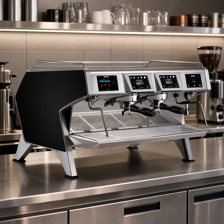 Product image #2 for UNIC Epic 2 Group Automatic Commercial Espresso Machine with LCD Touch Screen, 220V, Black