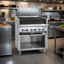 Thumbnail image #2 for Steakhouse 30-Inch Floor Model Gas Charbroiler with Open Cabinet Base and 5 Burners