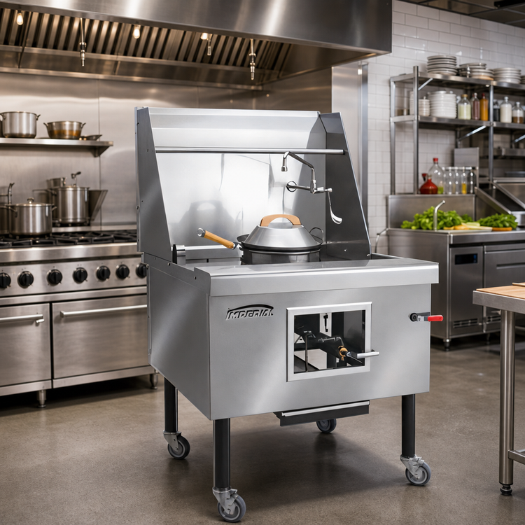 Product image #2 for Imperial ICRA-1 36-Inch Single-Burner Gas Wok Range with Water-Cooled Top and Built-In Drain System